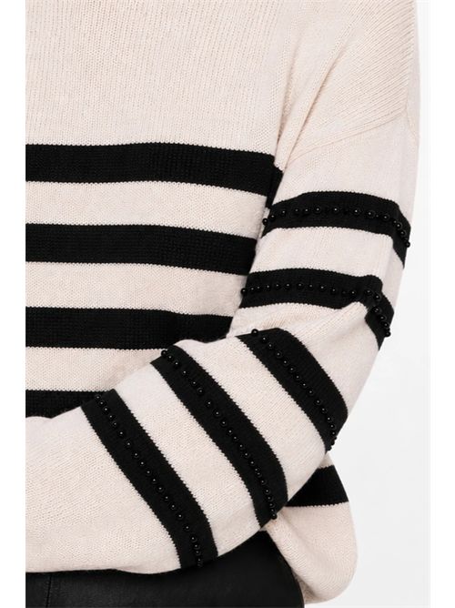 Maglia a righe da donna con maniche lunghe e girocollo KOCCA | COCONDRA/F6018
